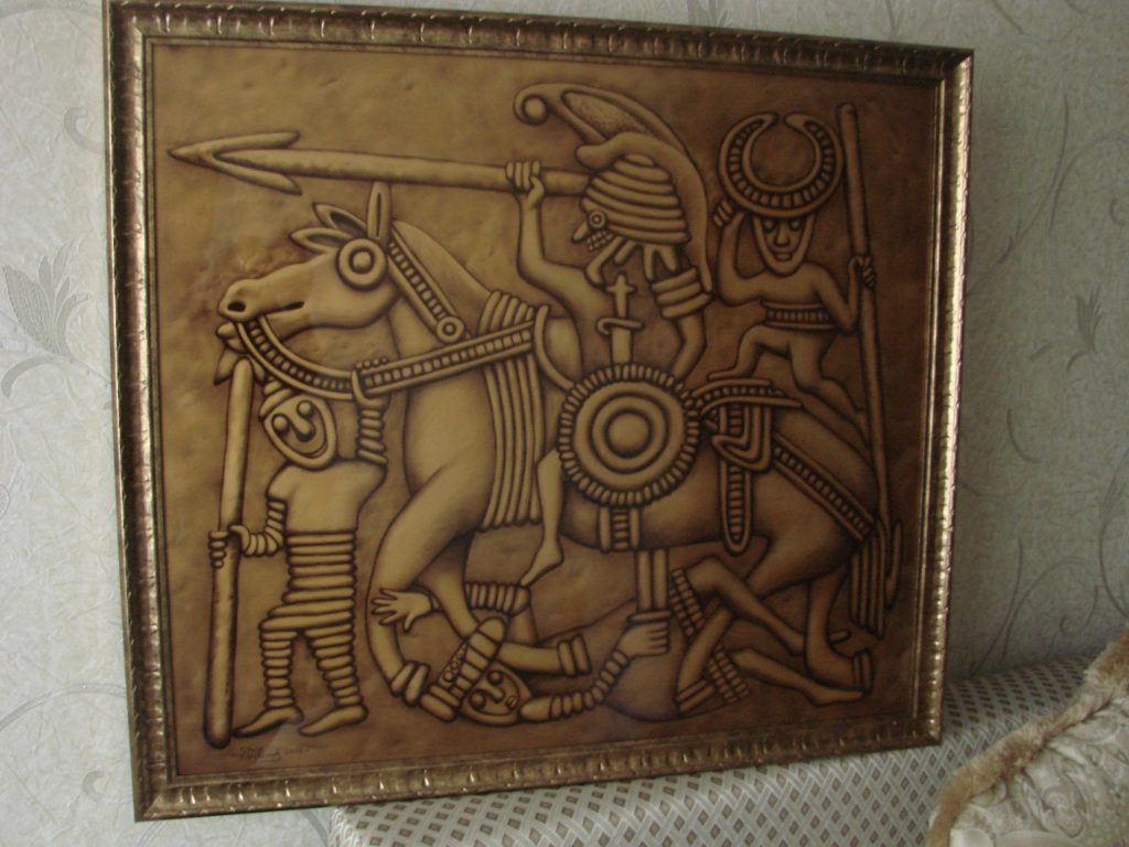 Ацтеки - картина аэрографом